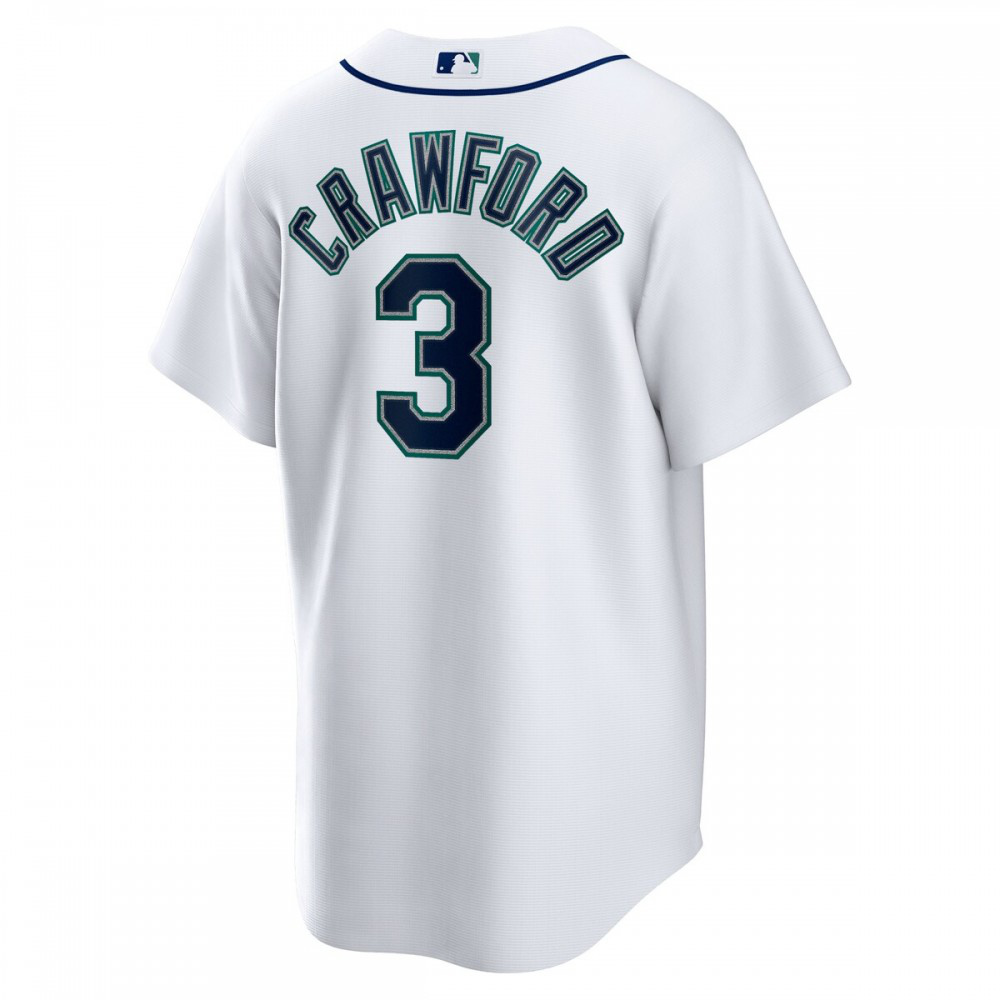 JP Crawford Seattle Mariners Home Replica Jersey - White-Pro Kit Vault | Brand New 26/27 Sports Jerseys